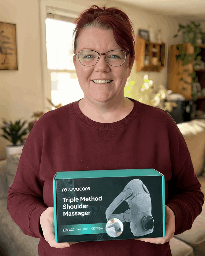 Rejuvacare Triple Method Shoulder Massager customer review Patricia L.